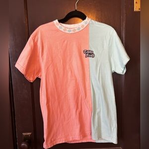 Teddy Fresh Blue & Pink Split Tee